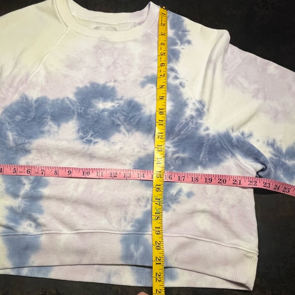 American Eagle Blue/Purple/Yellow Tie-dye Sweatshirt, L - Picture 5 of 5